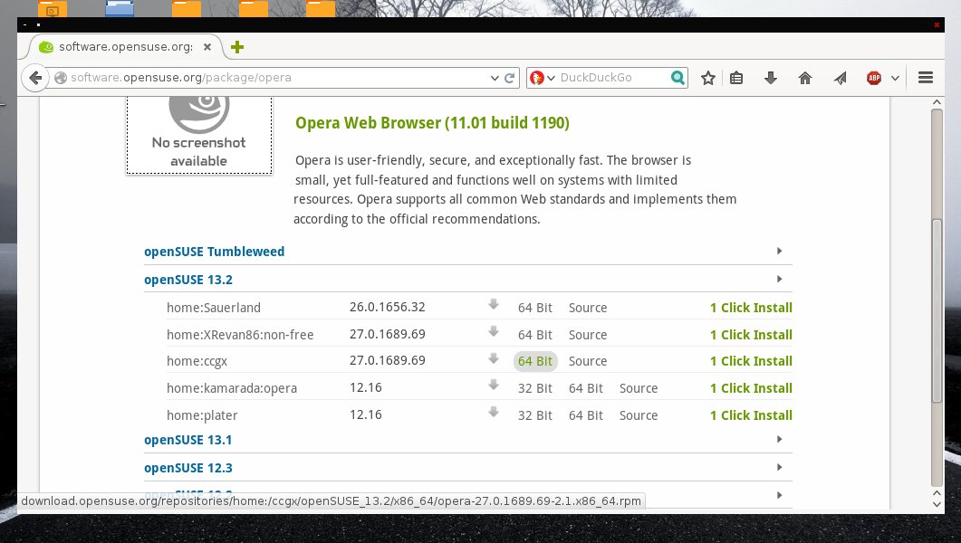 openSUSE software portal